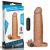 LoveToy Pleasure X Tender Vibrating Penis Sleeve Brown Add 2 - Насадка на член, 19х4.7 см